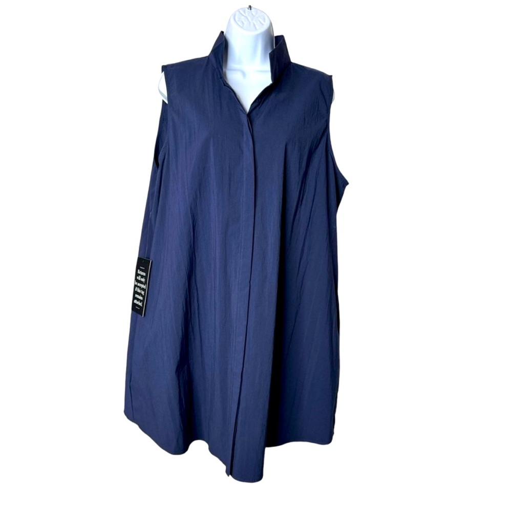 Tuckernuck NEW Navy Sleeveless Charlie Preppy Collared Mini Dress Size XXL